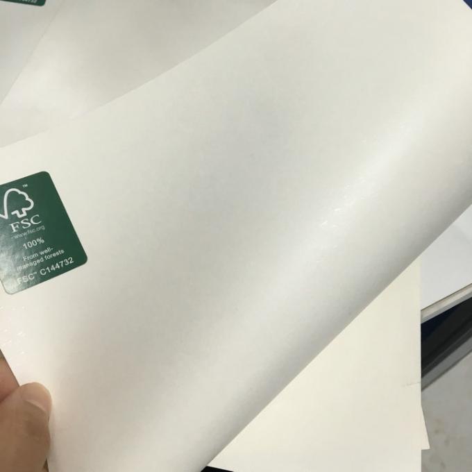 White Food Grade PE Coated Ivory Board Paper ISO FDA SGS Customized