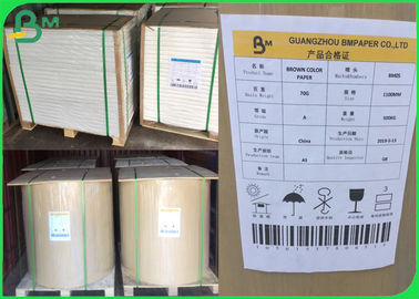 FSC Tái chế Bobina De Papel Kraft 110 - 220gsm Chống ẩm cho Bao bì