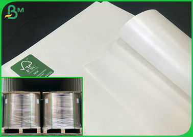 40G ĐẾN 350G C1S Giấy thủ công trắng / Bảng ngà với cuộn giấy tráng PE