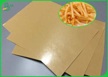 FDA Polythene 1 bên giấy kraft 140g PE tráng giấy để gói thức ăn nhanh