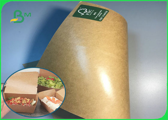270gsm + 18g PE tráng Kraft Board Độ bền cao cho hộp bánh Takeaway Snack