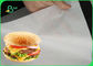 Giấy không thấm dầu mỡ trắng 35gsm Cuộn giấy thực phẩm để gói bánh burger