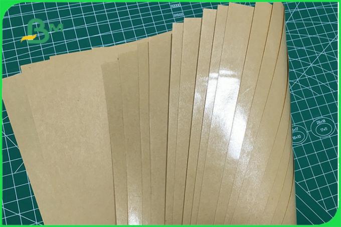 Waterproof Anti Oil Single PE Brown Kraft Paper 30 to 350gsm FDA FSC ISO SGS