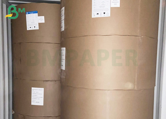 Vải giấy màu nâu và trắng có thể giặt được 0,55MM với bao bì cuộn