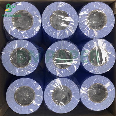 80gm màu tím màu xanh Digital Paper CAD Plotter Rolls Một mặt Trắng 610mm X 50m 2inch Core