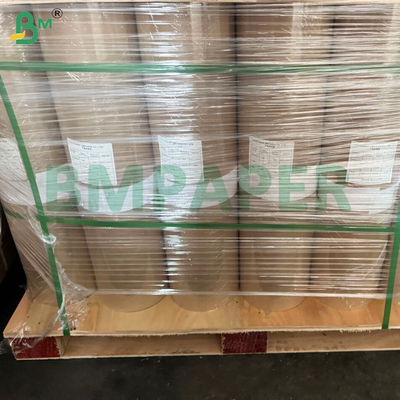 70gsm Striped Brown Kraft Paper For Gift Wrapping 762mm  x 300m Eco - friendly