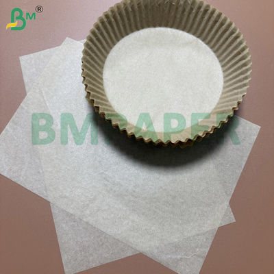 40gsm Air Fryer Oven Paper Dual-Side Silicone Brown Kraft Custom Sheets / Rolls