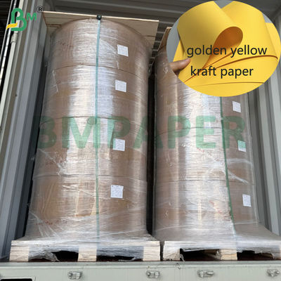 Giấy Kraft Vàng Vàng 85gsm 90gsm Độ Bền Cao Để Phong Bì Cuộn 70cm 80cm