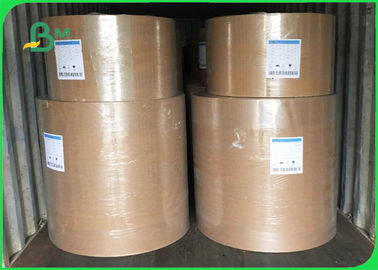 Bảng giấy Vật liệu thô PE phủ màu nâu Kraft giấy đơn giản 700mm cuộn