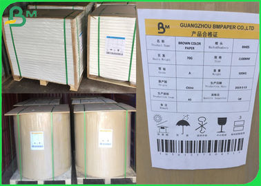 Bobina De Papel Kraft tái chế 110 - 220gsm chống ẩm cho bao bì