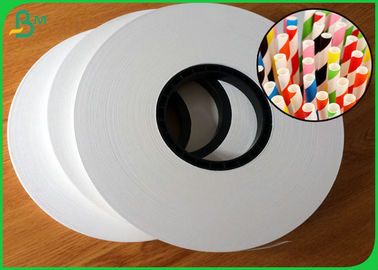 Giấy Kraft trắng cấp thực phẩm 60gsm 120gsm 100mm - 450mm cho ống hút giấy