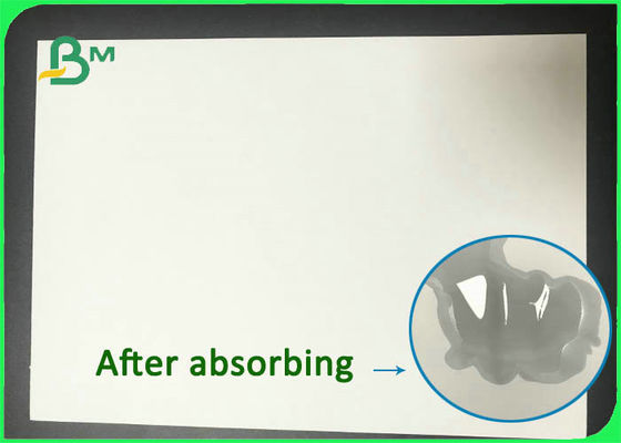 Hấp thụ mạnh 0,9mm 1,0mm 1,2mm Giấy không tráng trắng trong tấm để lót