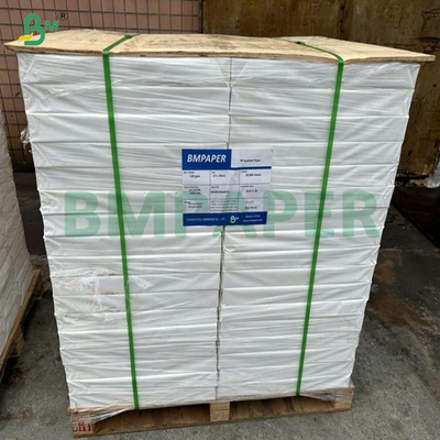120um 130um in bằng laser màu trắng giấy tổng hợp cho nhãn 33 cm x 48,5 cm