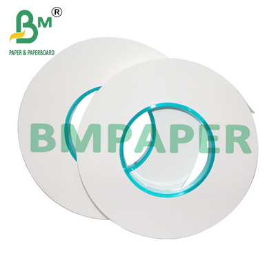 25mm x 1000m Cây hút bọc chất lượng thực phẩm Bảng giấy trắng với cuộn Jumbo 28g