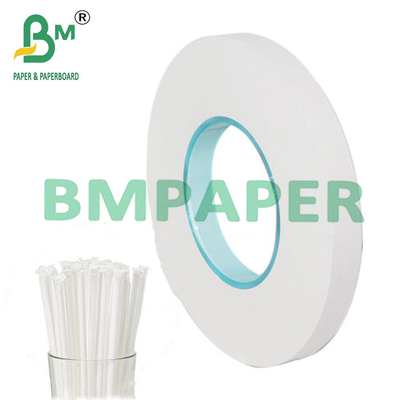 25mm x 1000m Cây hút bọc chất lượng thực phẩm Bảng giấy trắng với cuộn Jumbo 28g