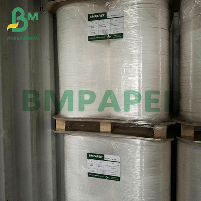 25mm x 1000m Cây hút bọc chất lượng thực phẩm Bảng giấy trắng với cuộn Jumbo 28g