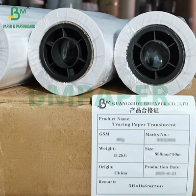 50gsm 180gsm giấy theo dõi cho nhãn quần áo máy tính trợ lý thiết kế giấy cuộn