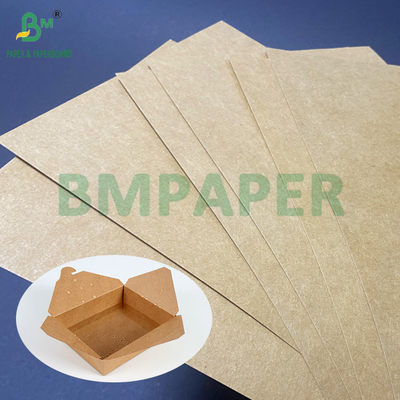 PE phủ một mặt giấy kraft màu nâu tấm lớn cho hộp ăn trưa 400gm + 15g