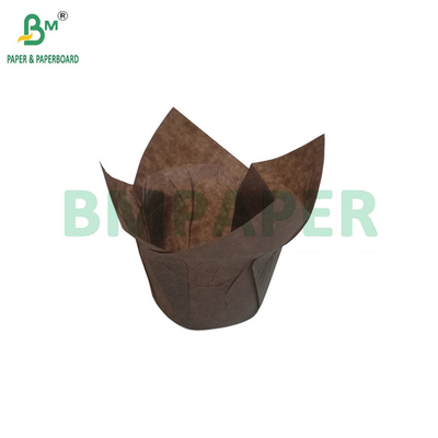 40gm 80gm Màu cà phê giấy ly bánh giấy chống nhiệt độ cao giấy bọc muffin chất lượng thực phẩm
