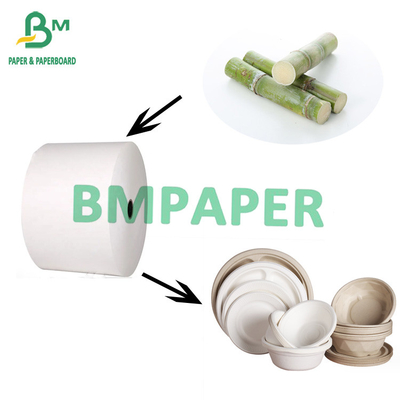 Giấy mía đường có chất lượng thực phẩm phân hủy sinh học cho đĩa dùng một lần 70gm đến 400gm