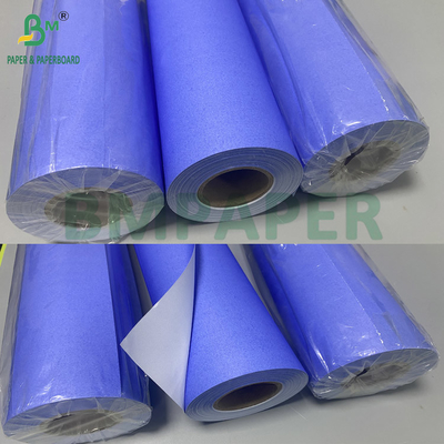 80gm màu tím màu xanh Digital Paper CAD Plotter Rolls Một mặt Trắng 610mm X 50m 2inch Core
