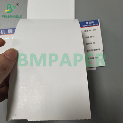 175GSM Thẻ trắng trắng giấy nhiệt In mặt bên Doule cho thẻ lên máy bay