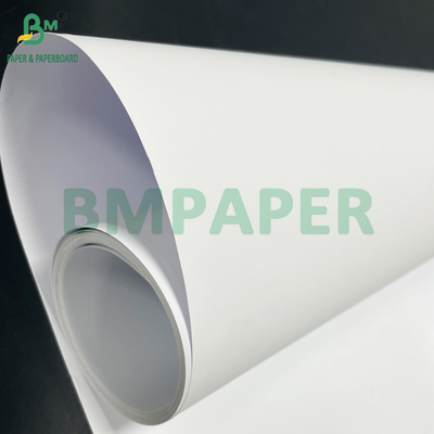 Màu trắng sáng 24lb 28lb Màu Inkjet Matte phủ Bond giấy cuộn 36inch x 150ft
