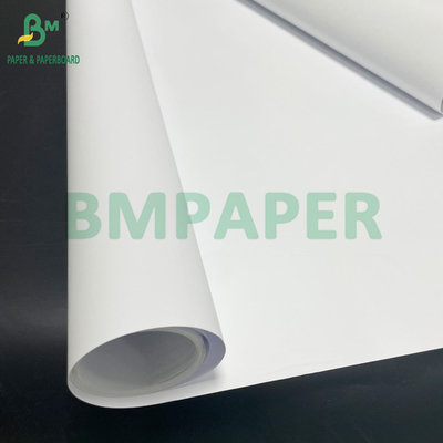Màu trắng sáng 24lb 28lb Màu Inkjet Matte phủ Bond giấy cuộn 36inch x 150ft
