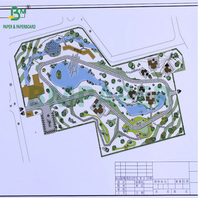 28lb 32lb bọc giấy CAD Bond 1 cuộn mỗi gói 40' x 300ft 3' lõi