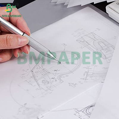 63gsm 73gsm White Sketching Tracing Paper Roll cho thủ công tự làm 18 x 24 inch