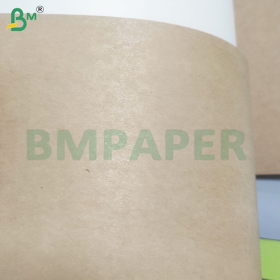 190gm + 15gm Chất ăn an toàn PE phủ Virgin Pulp Bánh giấy Bowl màu nâu