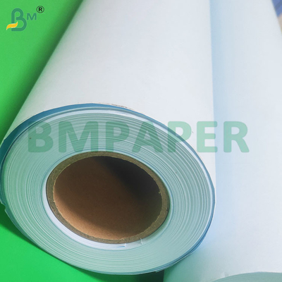 20lb kỹ thuật cao độ chính xác hai mặt màu xanh Plotter giấy cuộn