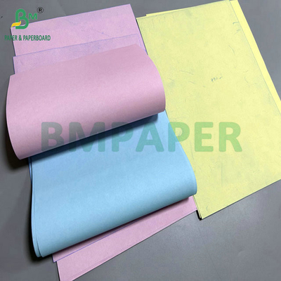50gm 60gm 8,5 "x 14" màu hồng màu xanh lá cây giấy không carbon cho nhận hàng