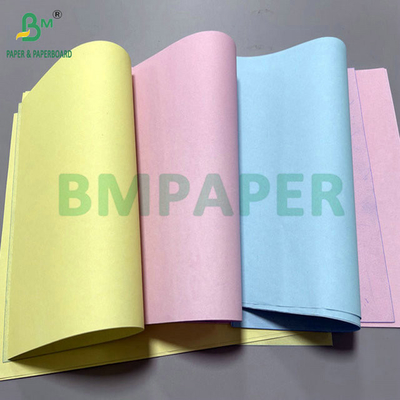 50gm 60gm 8,5 "x 14" màu hồng màu xanh lá cây giấy không carbon cho nhận hàng
