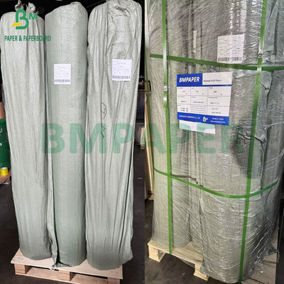 0.55mm 0.60mm Màu nâu đậm Cuộn giấy kraft rửa cho quần jean nhãn 150cm X 100m
