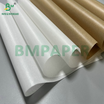 40g 50g giấy phủ sáp màu trắng màu nâu không dính cho nướng 12 "x 12"