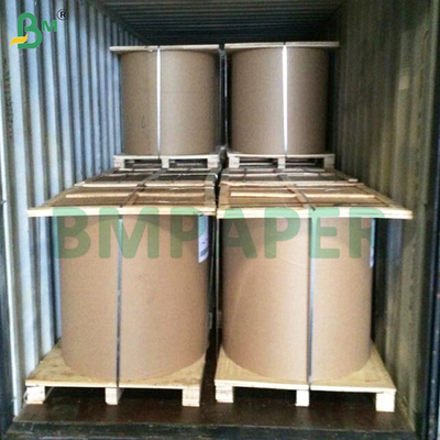 35grs Màu trắng & nâu MG Kraft giấy cuộn 60cm Gloss trên một mặt