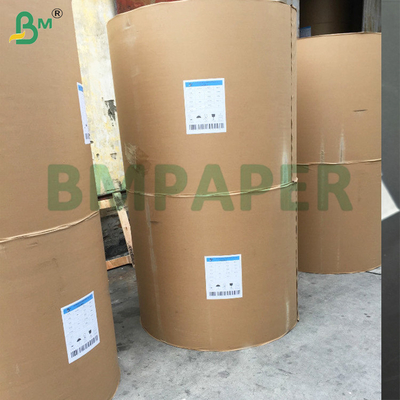 35grs Màu trắng & nâu MG Kraft giấy cuộn 60cm Gloss trên một mặt