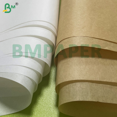 38-50gm giấy chống mỡ cho bao bì thực phẩm béo màu nâu & trắng tùy chọn bộ 3-8, chống ẩm tái chế
