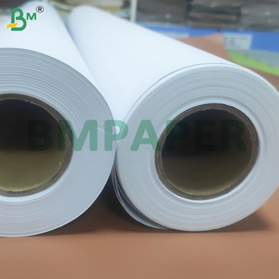 20lb màu trắng hiệu ứng in tốt định dạng lớn CAD Plotter giấy cuộn