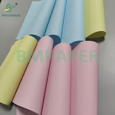 80gm CB CFB CF Carbonless Copy Paper Roll 242mm × 12000m Hình ảnh xanh