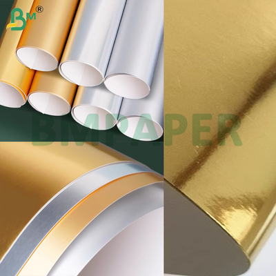 Bạc và vàng kết thúc kim loại bóng 250gm cho hộp hộp gấp