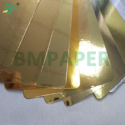 Bạc và vàng kết thúc kim loại bóng 250gm cho hộp hộp gấp