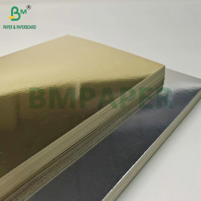 400gm 425gm vàng kim loại cardstock để làm hộp đóng gói