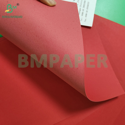 120-400gm Bảo vệ môi trường giấy bọc Kraft màu đỏ để đóng gói quà tặng
