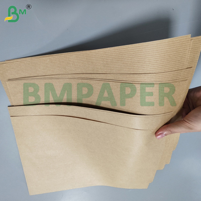70gsm Striped Brown Kraft Paper For Gift Wrapping 762mm  x 300m Eco - friendly