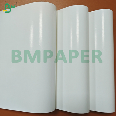 75gm Một mặt bóng một mặt mờ ướt hiệu lực nhãn giấy cuộn