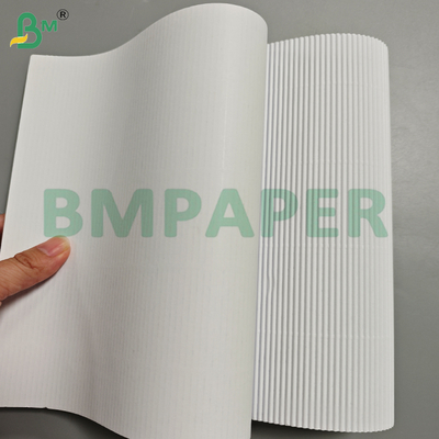 100 + 80Gsm Bạch màu đơn mặt Fluted lá giấy lợp