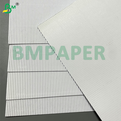 Giấy sóng một mặt màu trắng in được 100Gsm dùng để đóng gói hộp