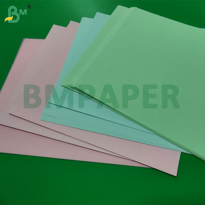 55gsm 80gsm NCR Carbonless Copy Paper 70 x 100cm Độ nhạy cao Hình ảnh màu xanh